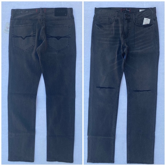 New GUESS Ultra Slim Grey Jeans SZ 31 - Picture 1 of 6